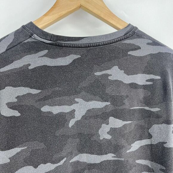 Athleta Sweatshirt Size Small Womens Black Gray Studio To Street Camo Shirt Top - Picture 6 of 8